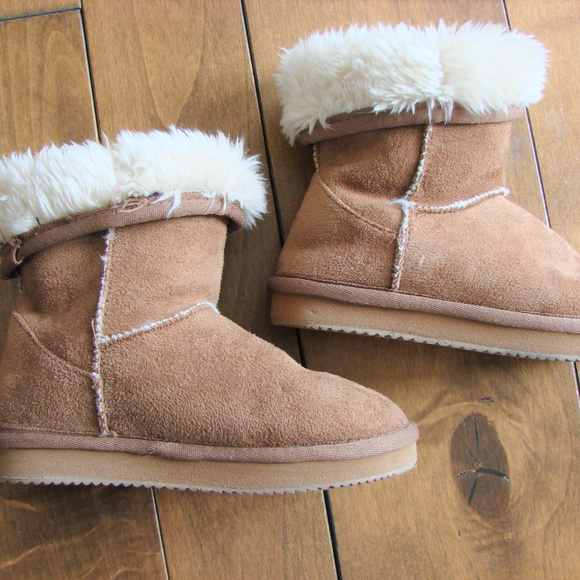 Faux Ugg Boots Other - Very Cute Faux Sheepskin Kids Booties Boots